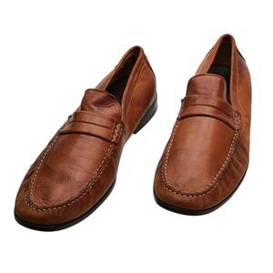 Hush Puppies Mens 12 M Brown Leather Penny Loafers 208480 Slip On Shoes